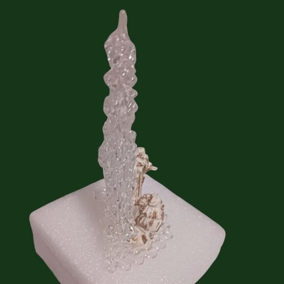 Silvestri Glass Nativity Scene With Christmas Tree Figurine - Picture 4 of 9